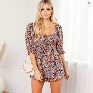 BNWT Free People  Show Me Love Floral Romper